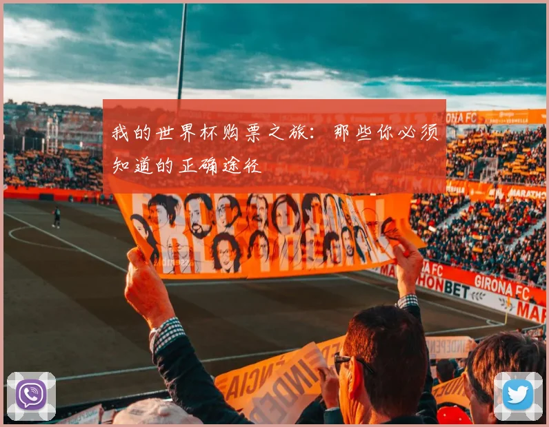 我的世界杯购票之旅:那些你必须知道的正确途径